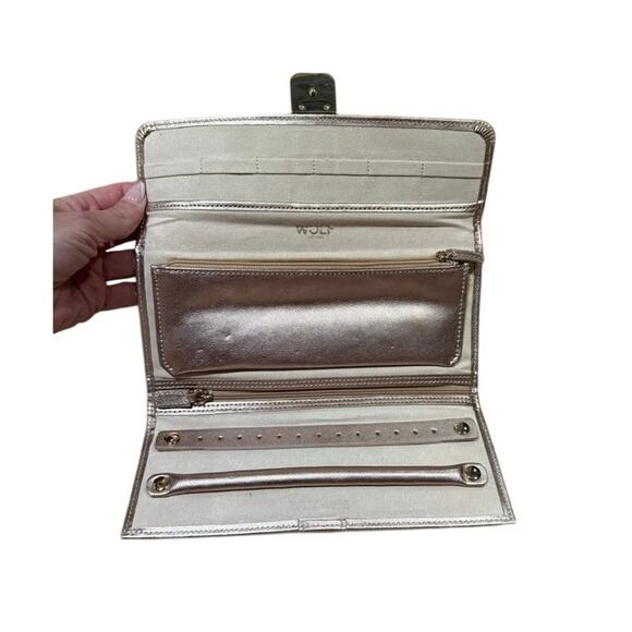 WOLF Palermo Jewelry Roll - Travel Jewelry Case Organizer - Picture 1 of 4